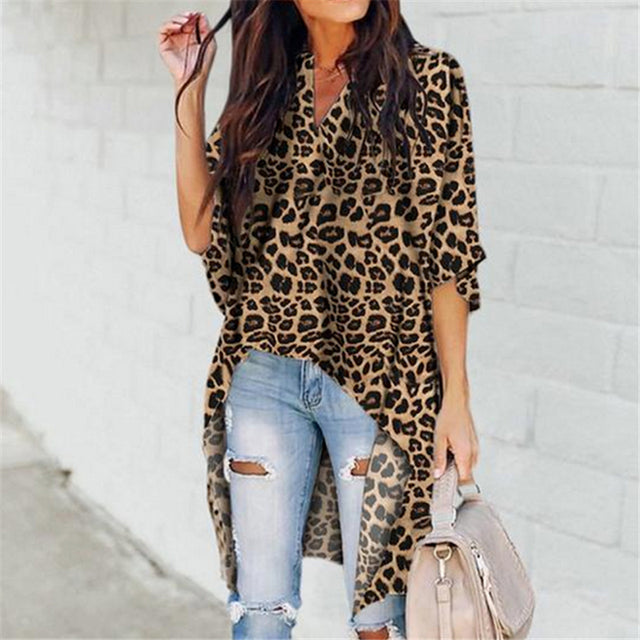 Leopard Printed Casual Shirt For Ladies