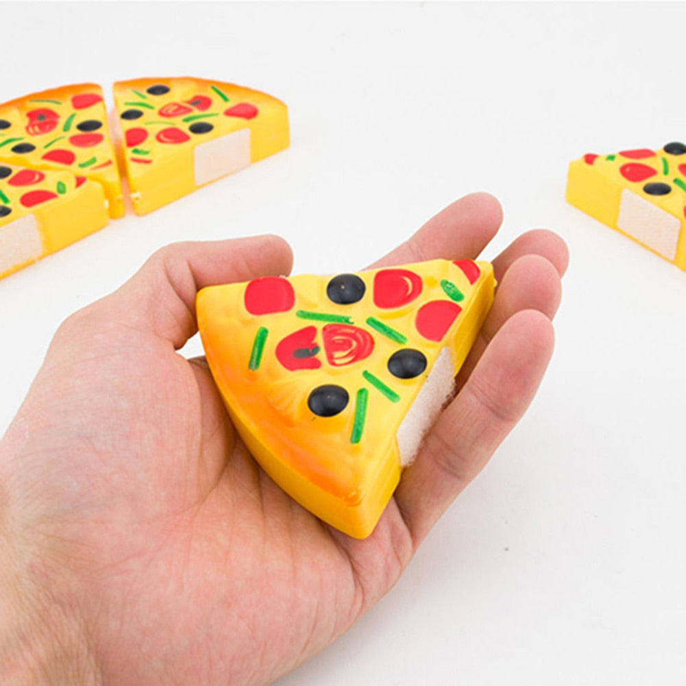 6 Pcs Small Pizza Toy Child Kitchen Simulation Pizza Party Fast Food Play Food Toy For Kids Childrens Pretend Games Dinner toy