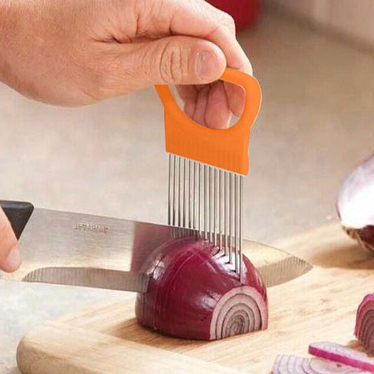 Kitchen Gadgets Onion Slicer Tomato Vegetables Safe Fork vegetables Slicing Cutting Tools Kitchen Accessories Vegetables Cutter