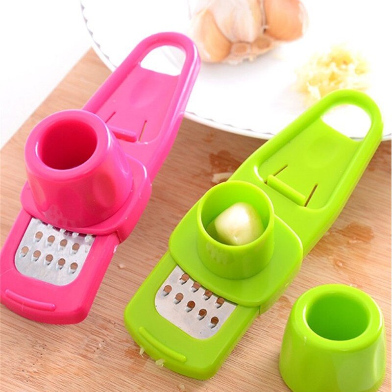 1Pcs Stainless Garlic Press Household Manual Garlic Press Device Kitchen Press Squeezer Ginger Garlic Tools Kitchen Accessories