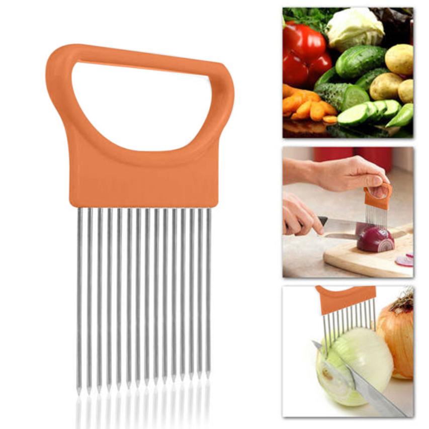 Kitchen Gadgets Onion Slicer Tomato Vegetables Safe Fork vegetables Slicing Cutting Tools Kitchen Accessories Vegetables Cutter