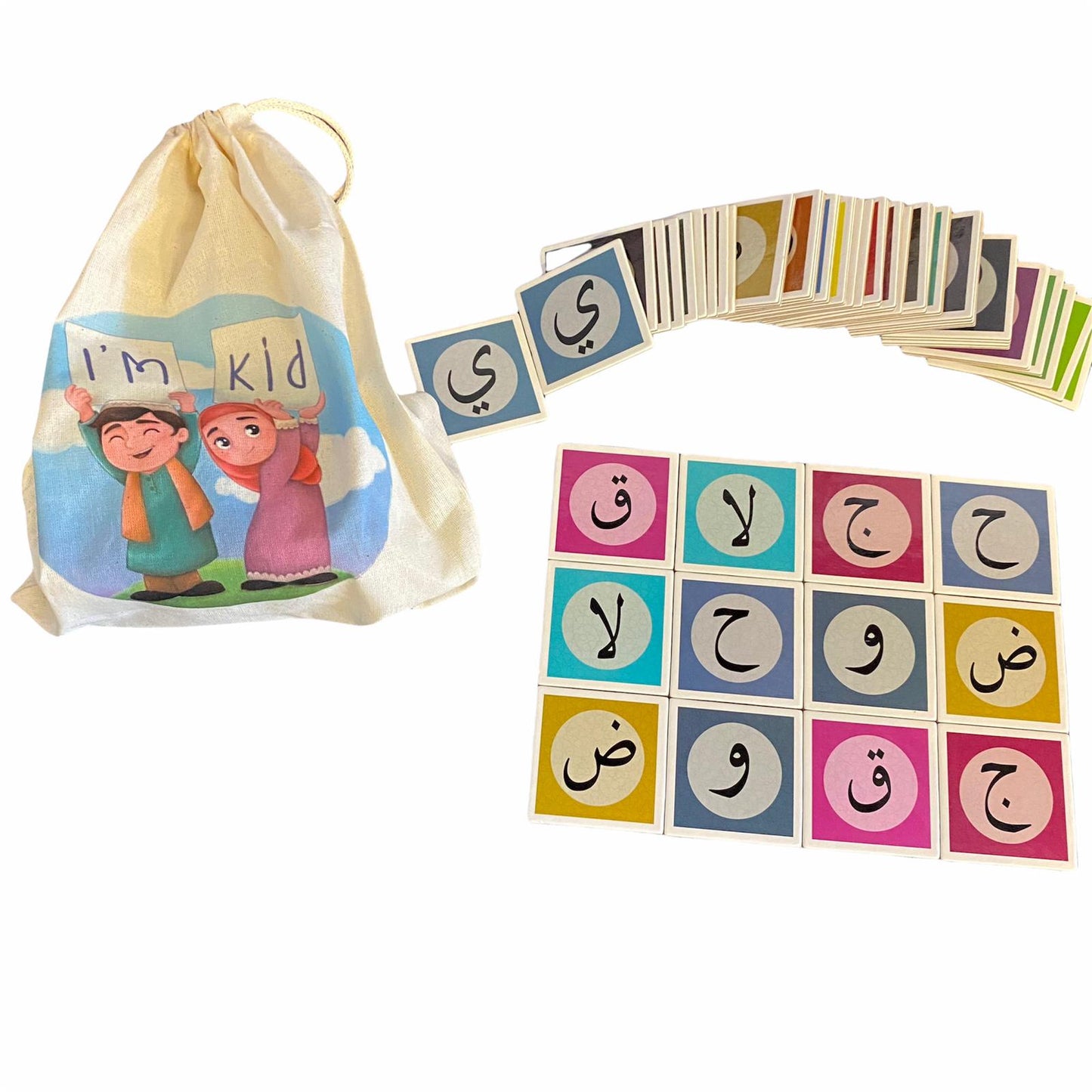 Memory Card Game for Muslim Kids Arabic Alphabet Islamic Toys