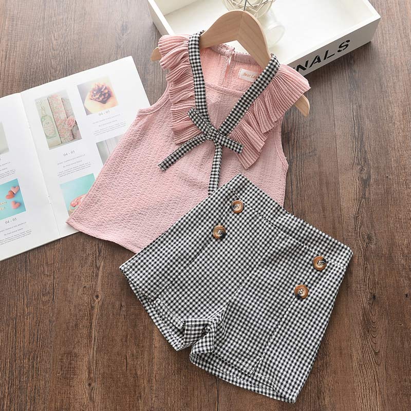 Girls Clothing Sets Floral Chiffon