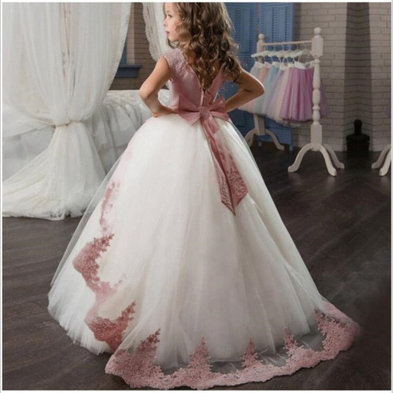 Girls Dress Long Bridesmaid Kids Dresses