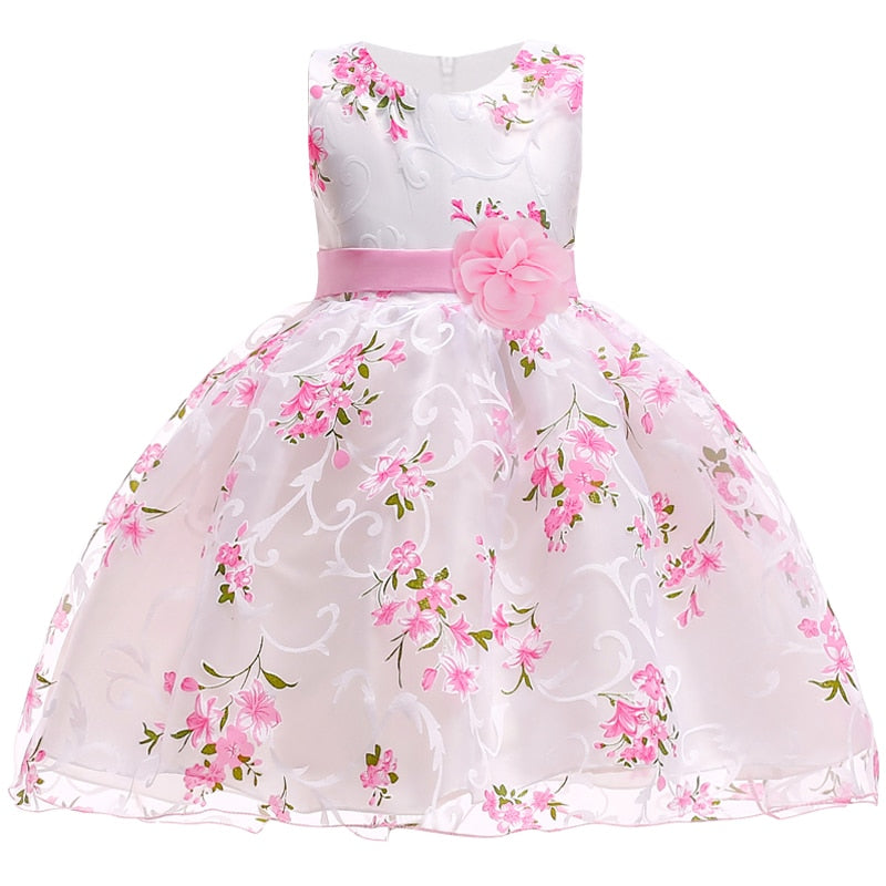 Summer Girls Dress Long Bridesmaid Kids Dresses