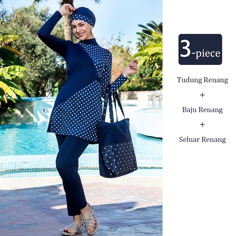 4pcs Set Muslim Swimwear / Islamic Burkini