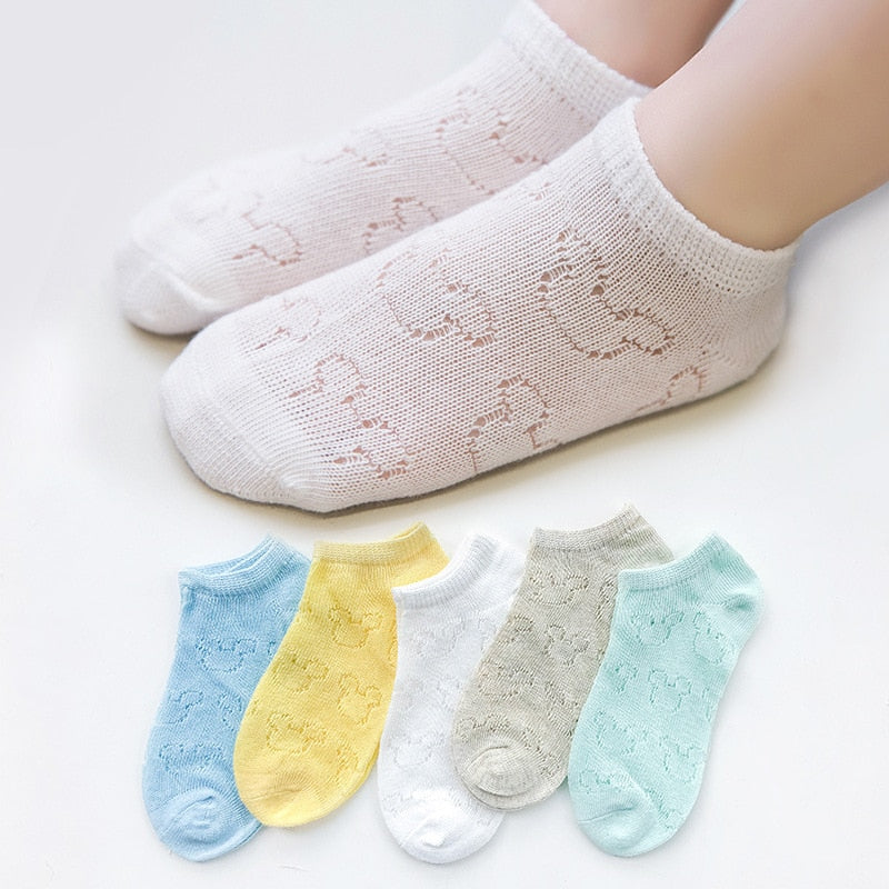 5 Pairs/Lot Children Cotton Socks Boy Girl