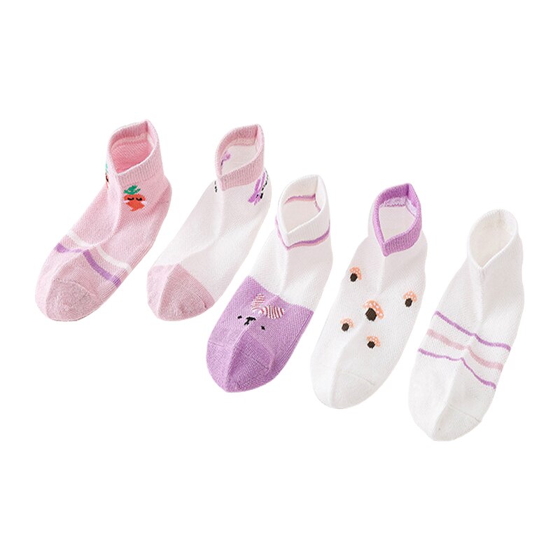 5 Pairs/Lot Children Cotton Socks Boy Girl