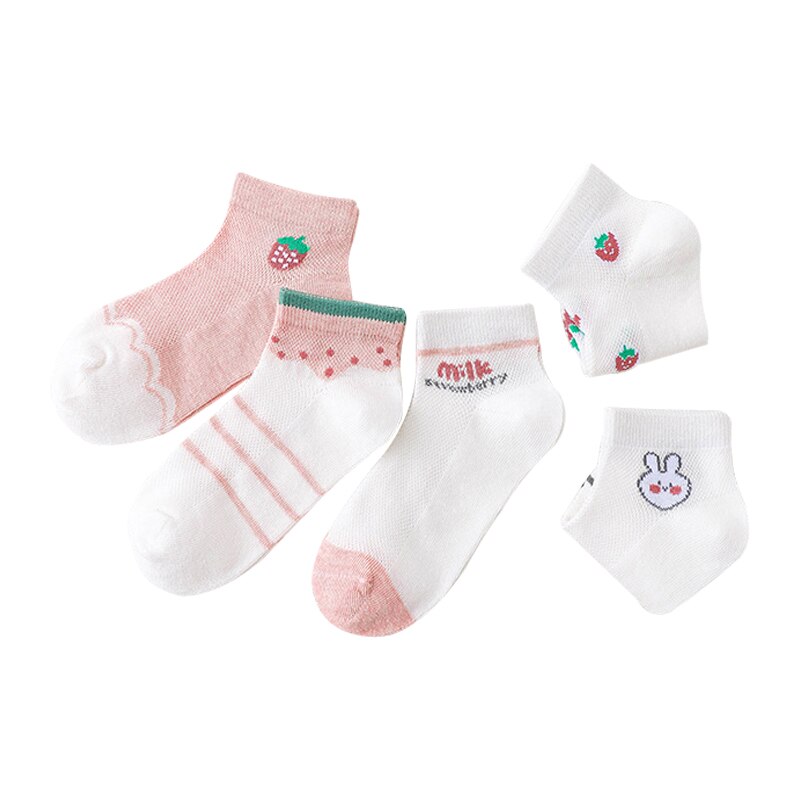 5 Pairs/Lot Children Cotton Socks Boy Girl