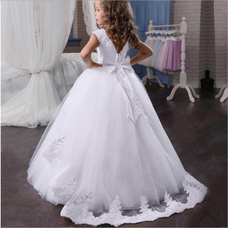 Girls Dress Long Bridesmaid Kids Dresses