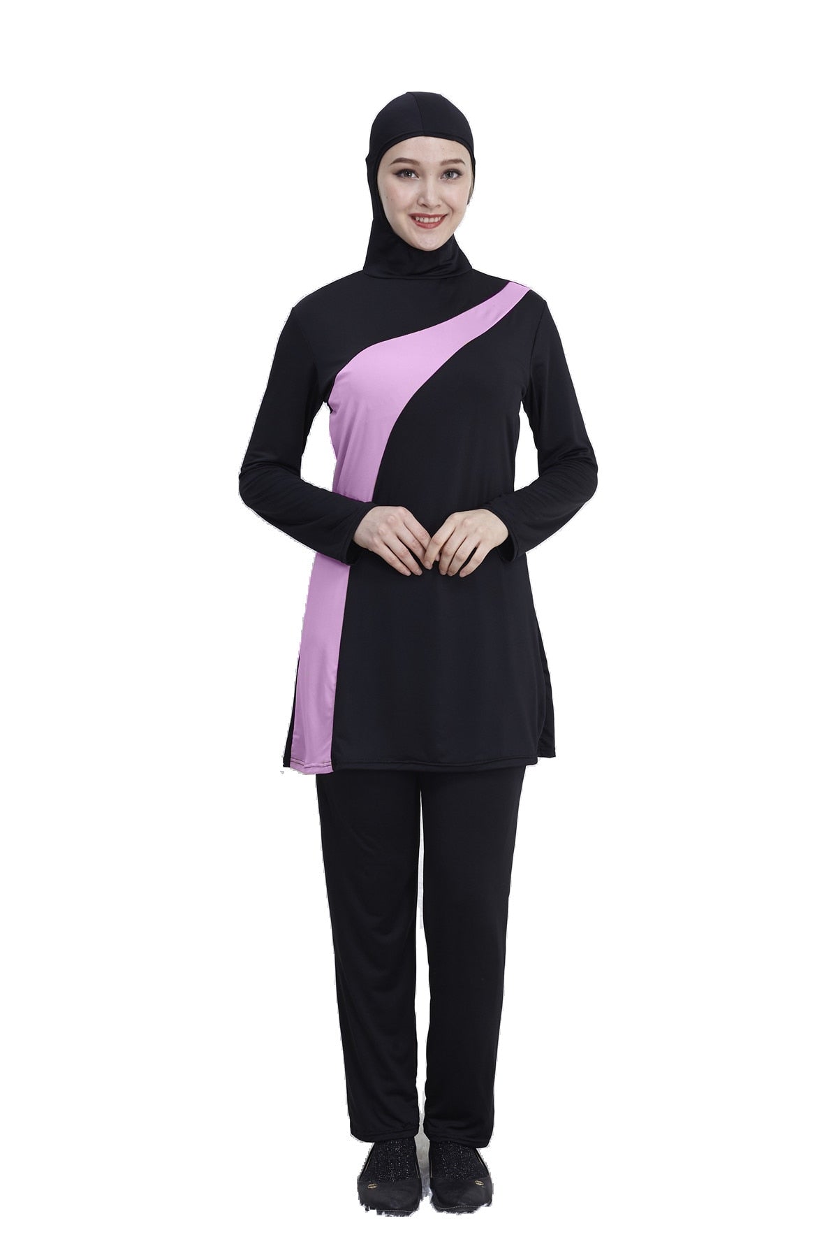 Hooded Swim Wear 2 Piece Suit / Hijab Swimsuit