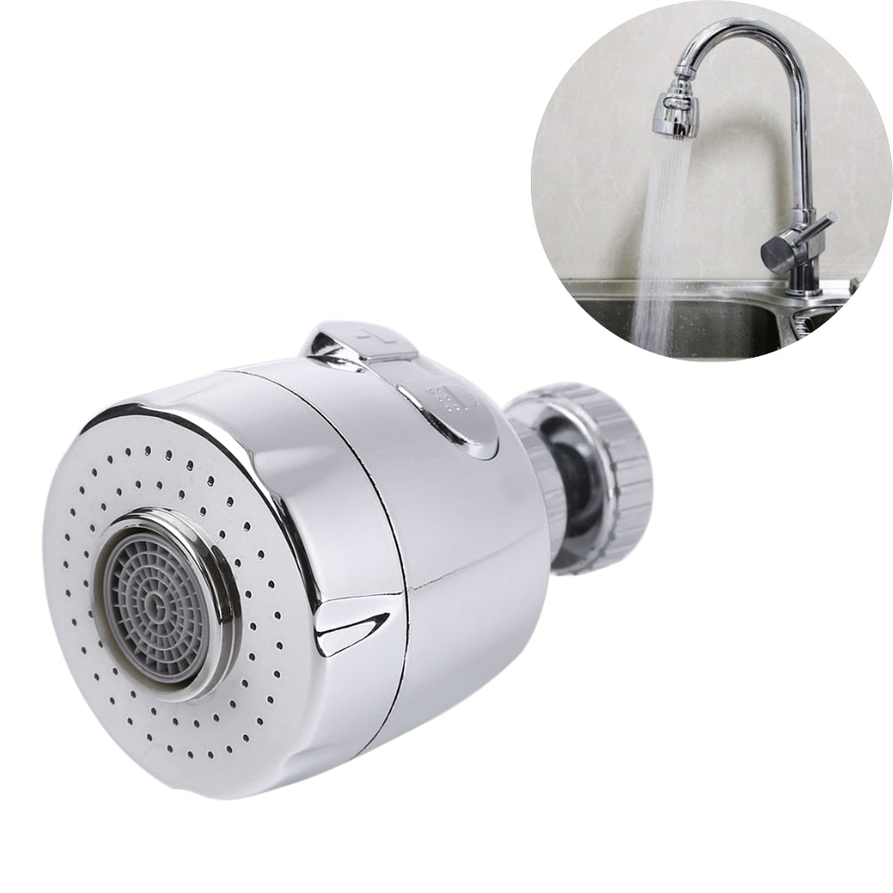 Universal  360° Rotatable Mixer Aerator Kitchen Faucet Aerator 3 Modes Pressurized Splash Water Saving Nozzle Faucet Connector