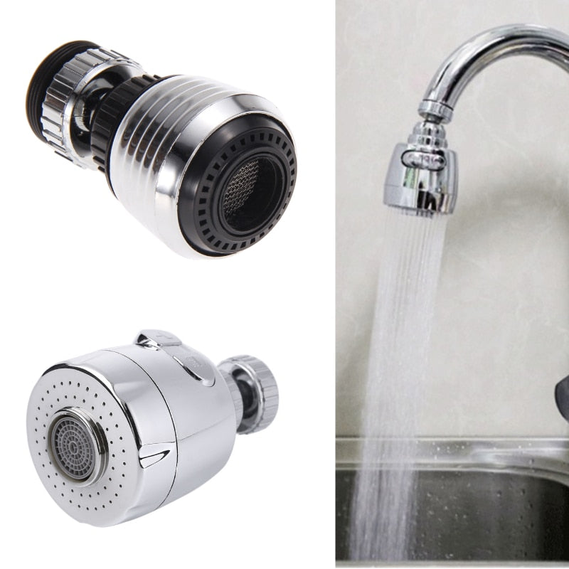 Universal  360° Rotatable Mixer Aerator Kitchen Faucet Aerator 3 Modes Pressurized Splash Water Saving Nozzle Faucet Connector