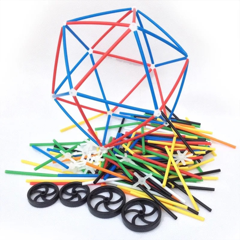 284pcs 4D DIY Plastic Straws