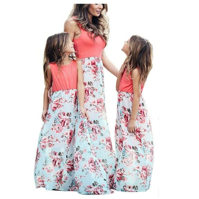 Mother Daughter Matching Dress