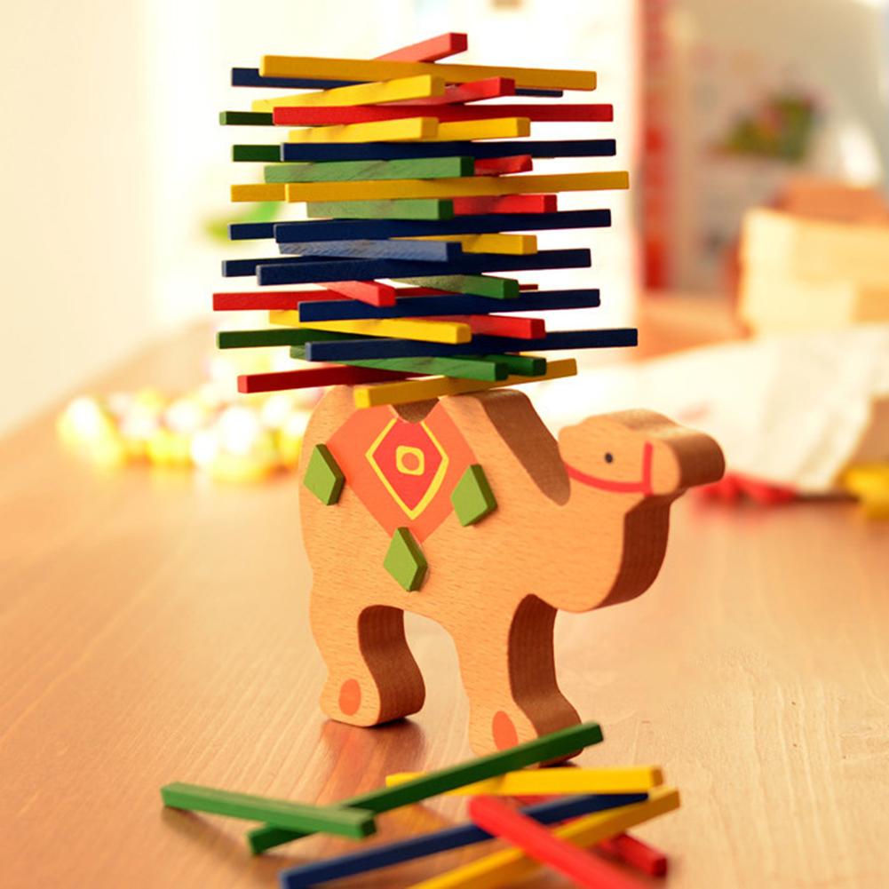 Wooden Animal Balancing Stack