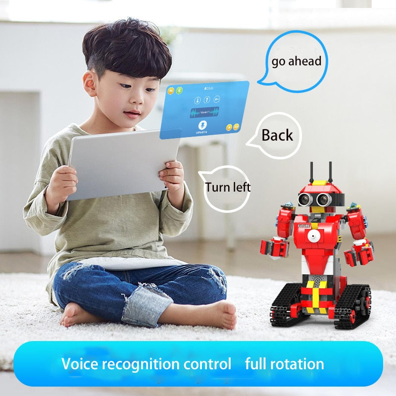 Science and education dual remote control programmable educational gift toy