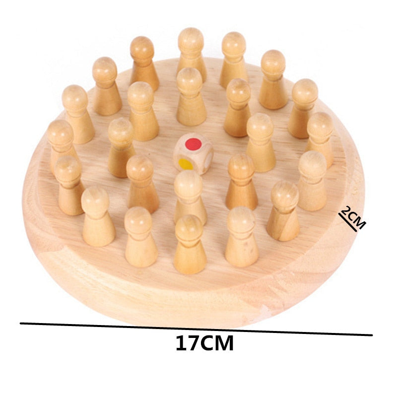 Kids Wooden Memory Match Chess Game