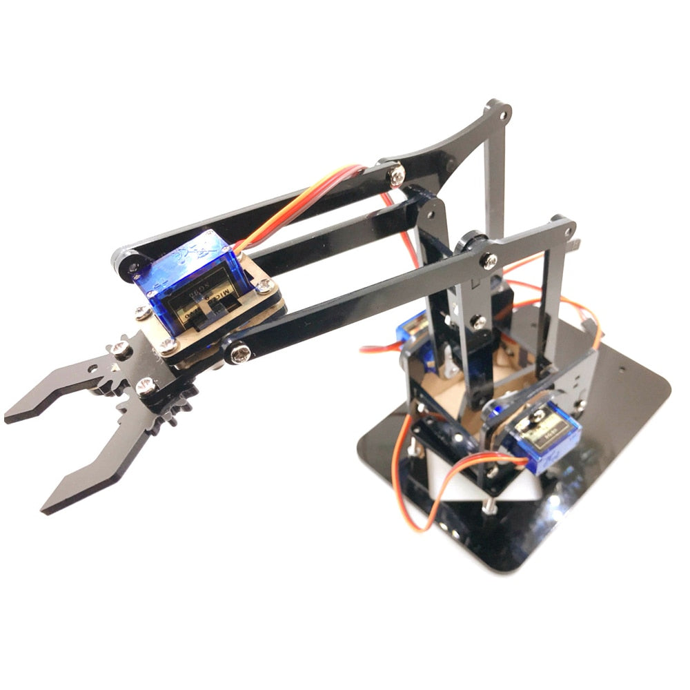 DIY 4 DOF Acrylic Robot Arm for Arduino Robotic Gripper