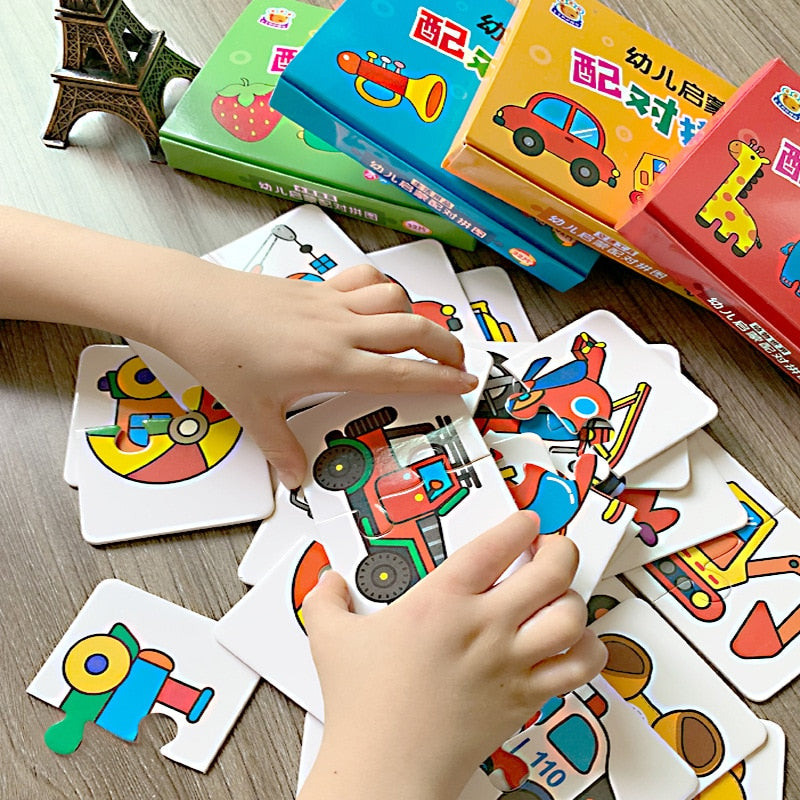 Kids Fun Matching Puzzle / Cognitive Card Toy