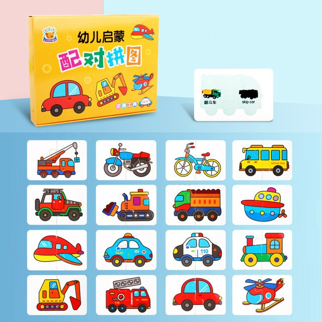 Kids Fun Matching Puzzle / Cognitive Card Toy