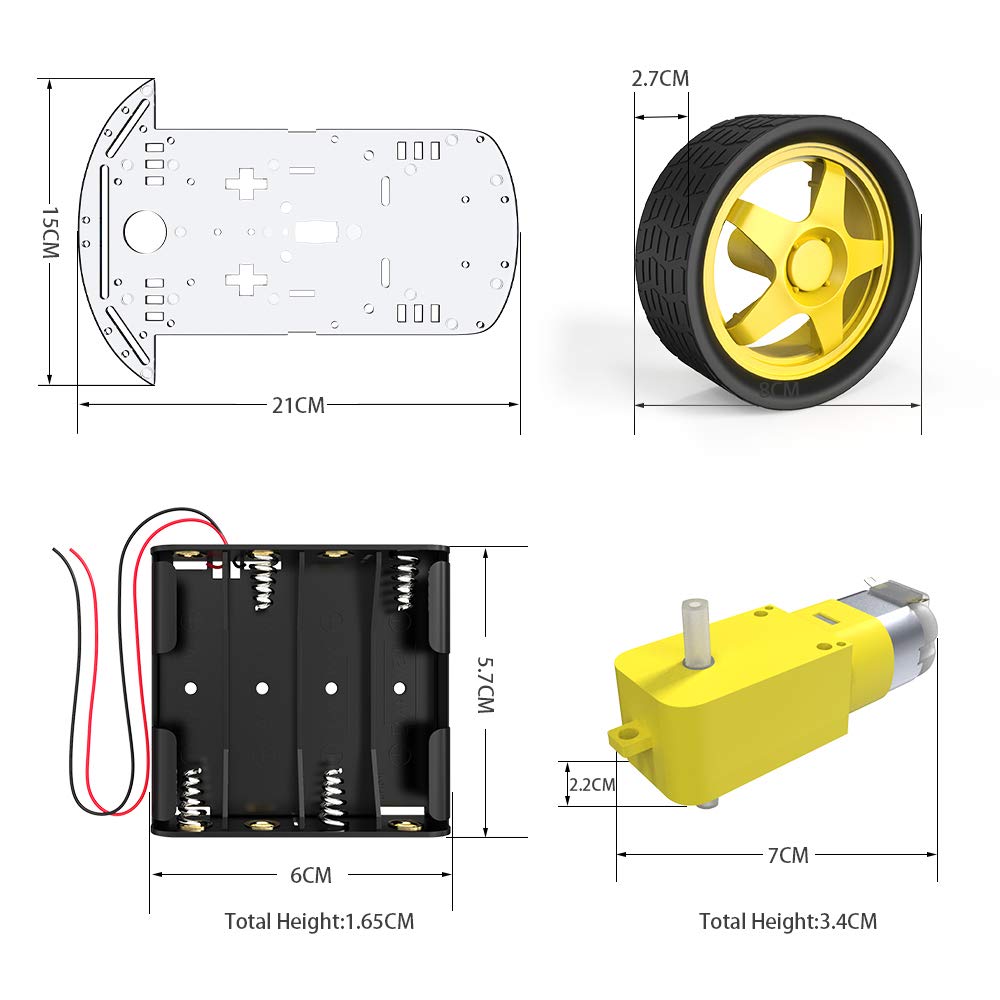 Smart Robot Motor Car Chassis