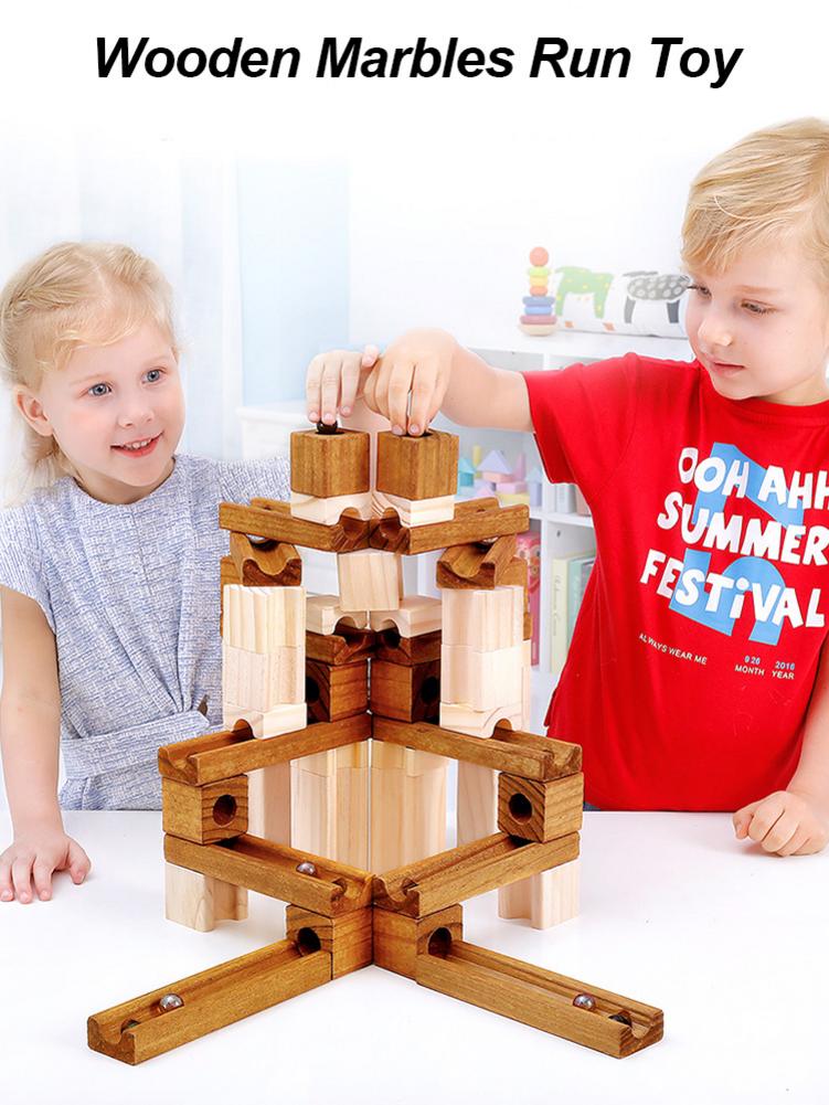 Children Wooden Marble Runs DIY