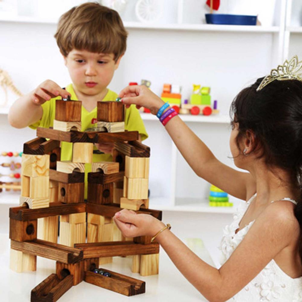 Children Wooden Marble Runs DIY