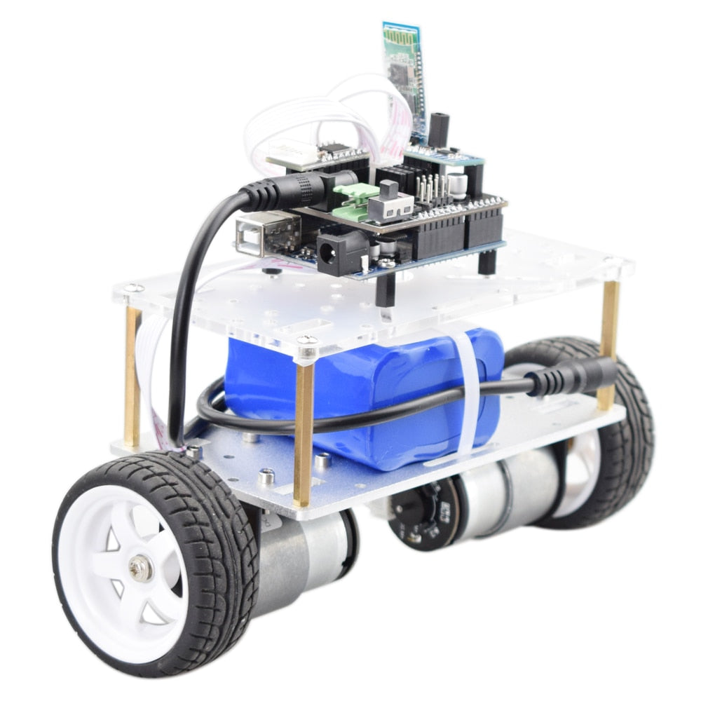 Self-balancing Robot Car Chassis kit / 2 Wheel Mini RC Car with DC 12V Motor DIY STEM Toy