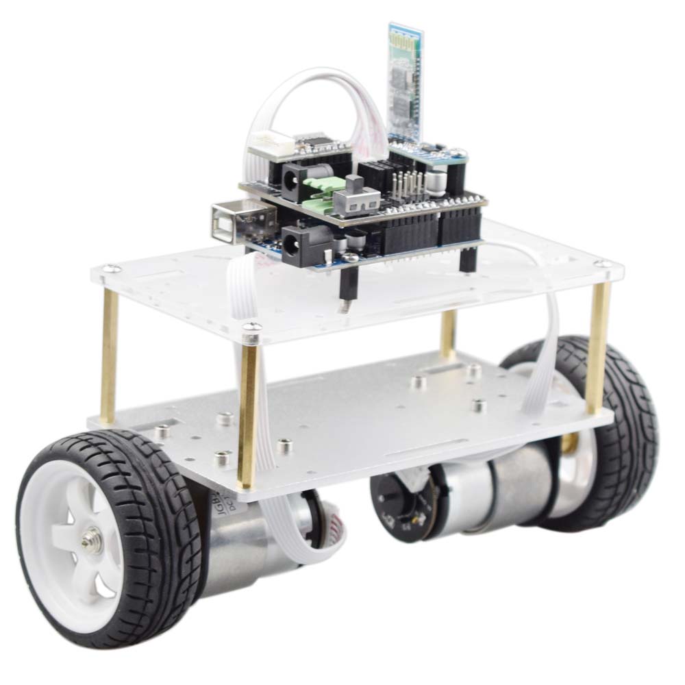 Self-balancing Robot Car Chassis kit / 2 Wheel Mini RC Car with DC 12V Motor DIY STEM Toy