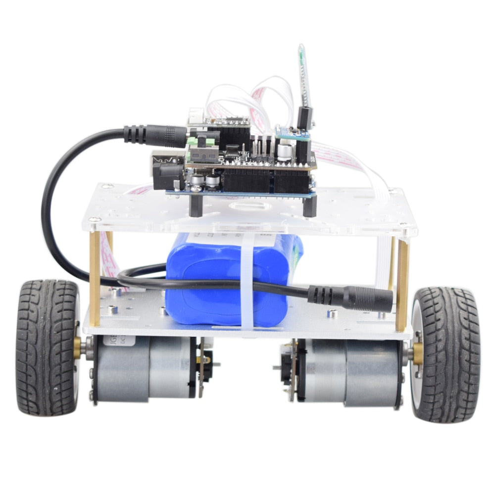 Self-balancing Robot Car Chassis kit / 2 Wheel Mini RC Car with DC 12V Motor DIY STEM Toy