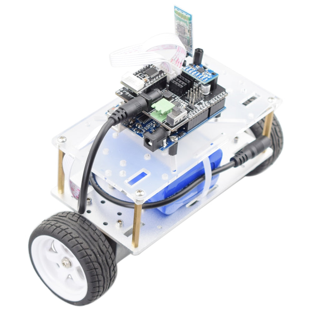 Self-balancing Robot Car Chassis kit / 2 Wheel Mini RC Car with DC 12V Motor DIY STEM Toy