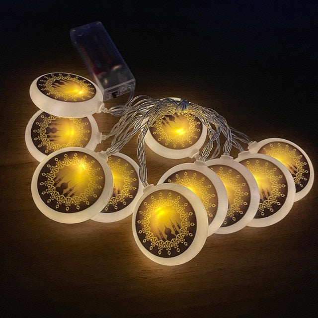 2m 10Led Eid Mubarak Led Light String