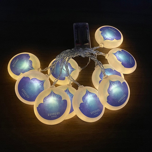 2m 10Led Eid Mubarak Led Light String