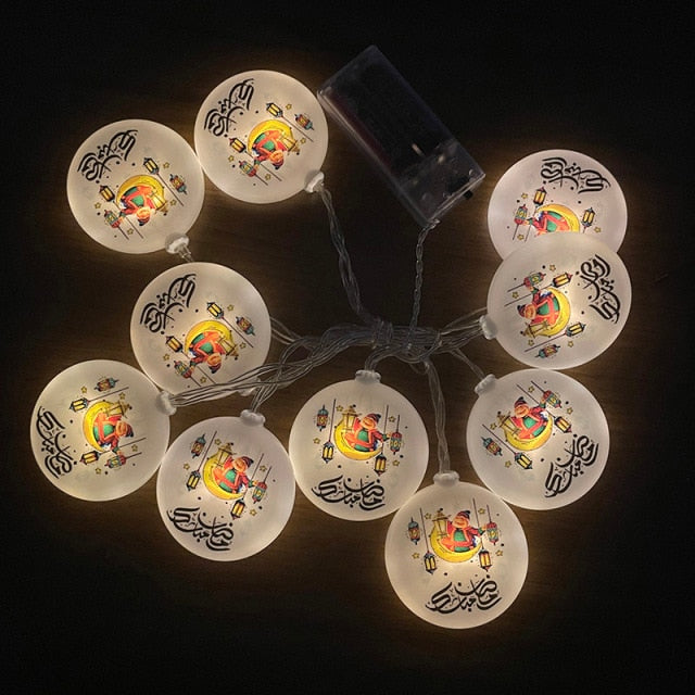 2m 10Led Eid Mubarak Led Light String