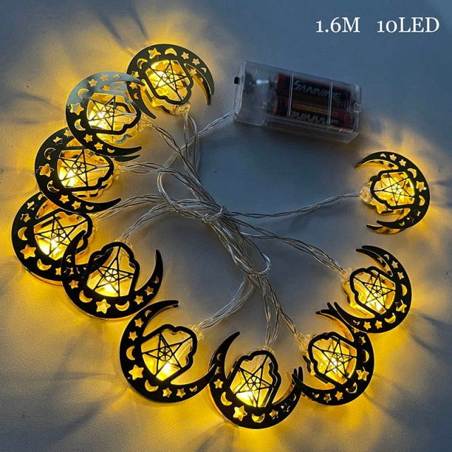 2m 10Led Eid Mubarak Led Light String