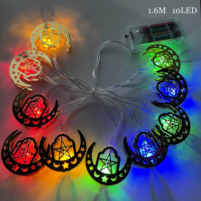 2m 10Led Eid Mubarak Led Light String