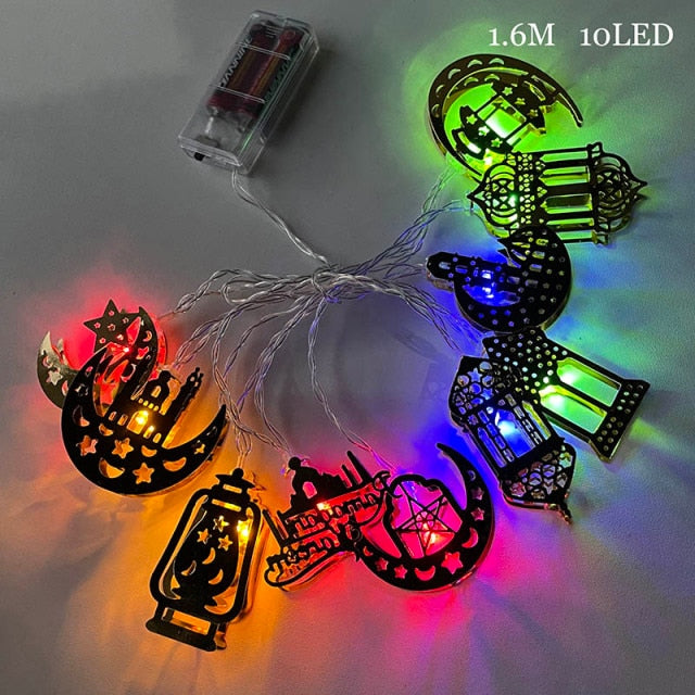 2m 10Led Eid Mubarak Led Light String