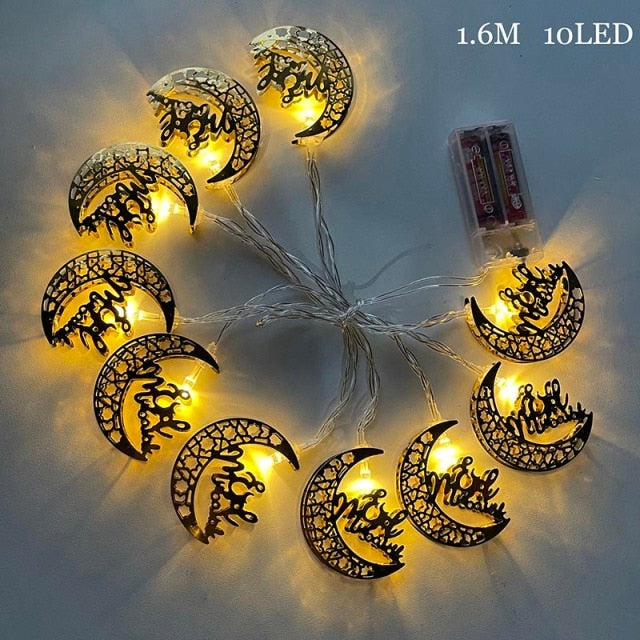 2m 10Led Eid Mubarak Led Light String