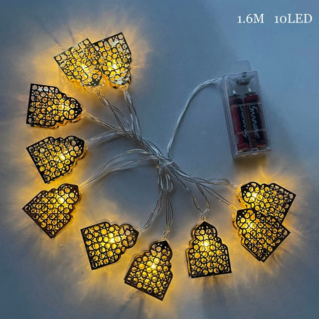 2m 10Led Eid Mubarak Led Light String