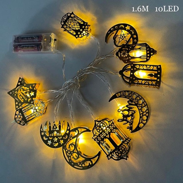 2m 10Led Eid Mubarak Led Light String