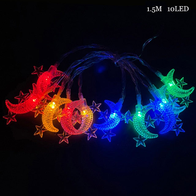 2m 10Led Eid Mubarak Led Light String