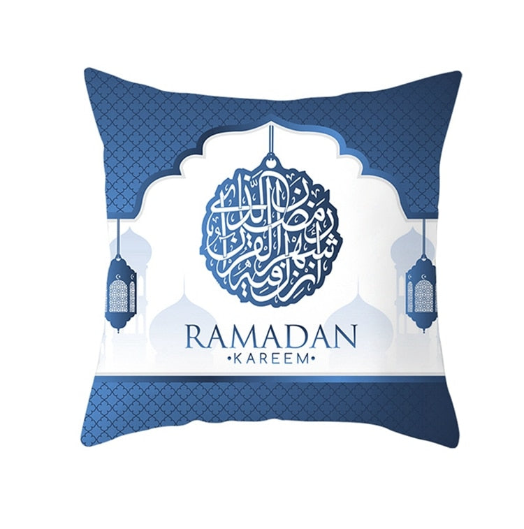 Ramadan and Eid Mubarak Cushion Cover