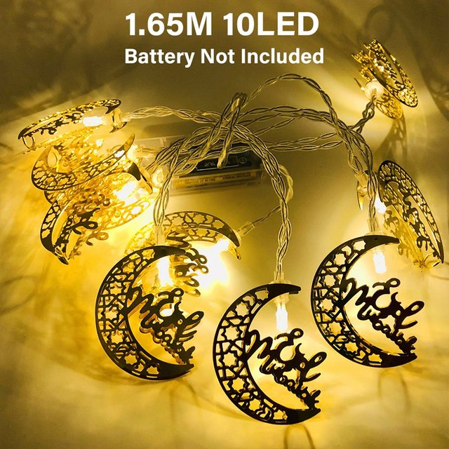 Ramadan & Eid Decorations Moon / Star Led String Lights