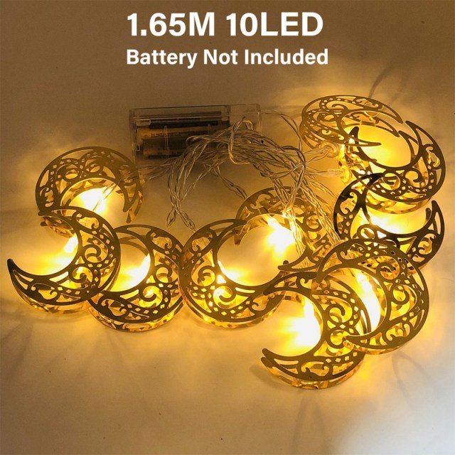 Ramadan & Eid Decorations Moon / Star Led String Lights