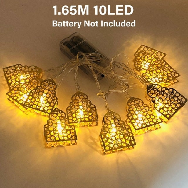 Ramadan & Eid Decorations Moon / Star Led String Lights