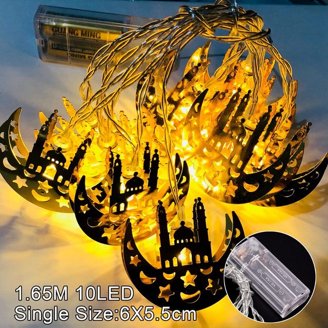 Ramadan & Eid Decorations Moon / Star Led String Lights