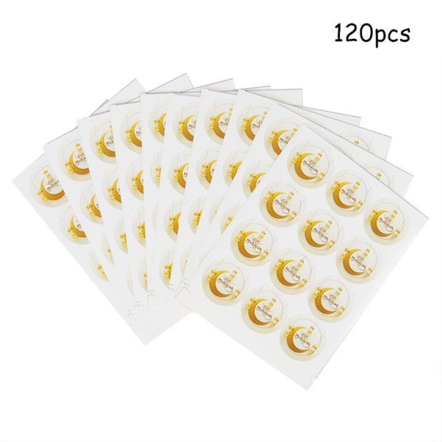 120pcs Ramadan / EID Paper Sticker