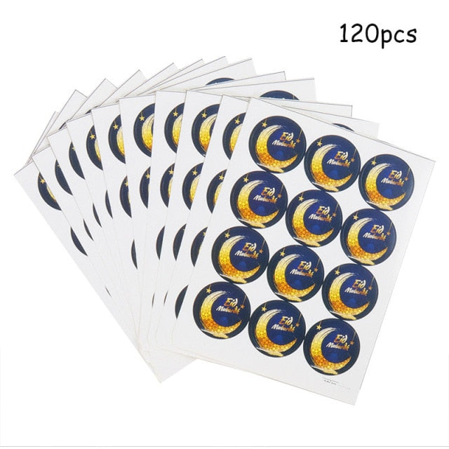 120pcs Ramadan / EID Paper Sticker