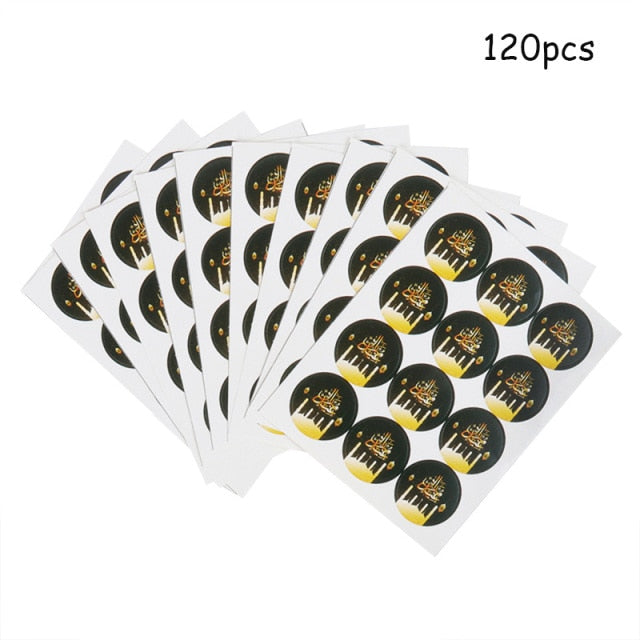 120pcs Ramadan / EID Paper Sticker